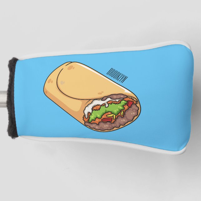 Couvre-club De Golf dessin animé de Burrito (Devant)