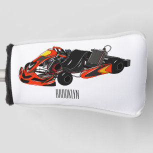 Couvre-club De Golf dessin animé de Kart racing