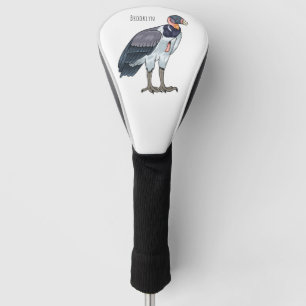 Couvre-club De Golf dessin animé d'oiseau vautour du roi