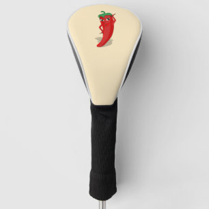 Couvre-club De Golf Dessin de poivron rouge personnalisé