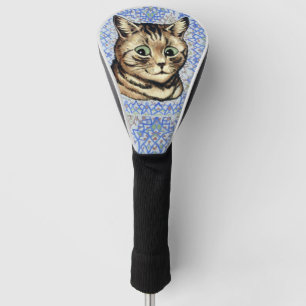 Couvre-club De Golf Dessin de tête de chat par Louis Wain
