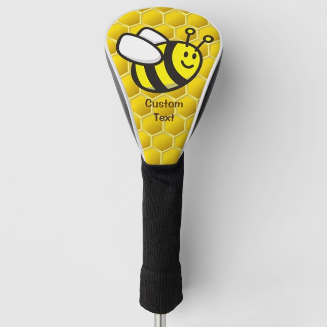 Couvre-club De Golf Dessin sur les abeilles (Devant)