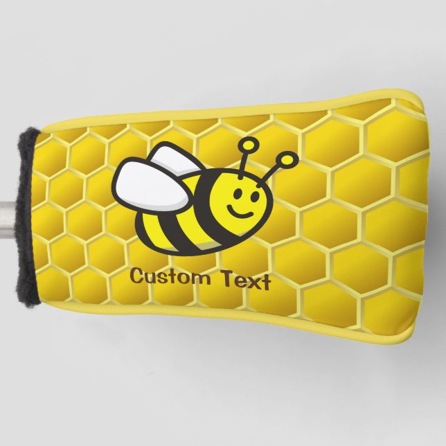 Couvre-club De Golf Dessin sur les abeilles (Devant)