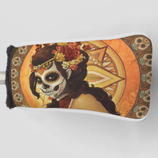 Couvre-club De Golf Dia De Los Muertos Throw Pillow