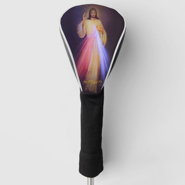 Couvre-club De Golf Divine Mercy Gold (Devant)