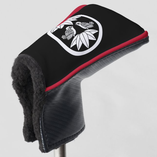 Couvre-club De Golf Dix feuilles en bambou et brindilles (Devant 3/4)