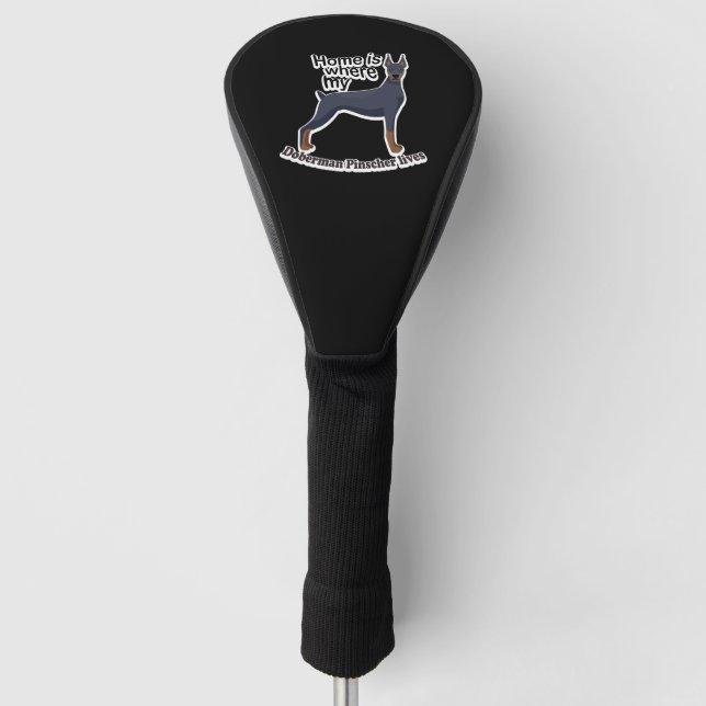 Couvre-club De Golf Doberman (Devant)
