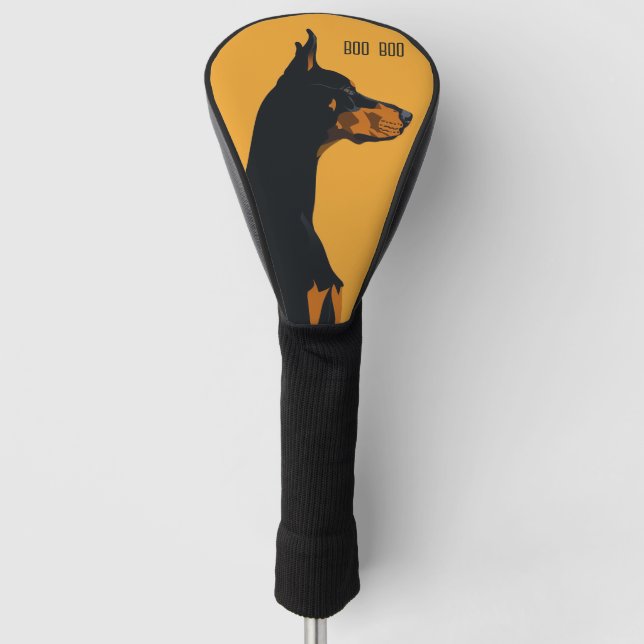 Couvre-club De Golf Doberman Pinscher Chien (Devant)