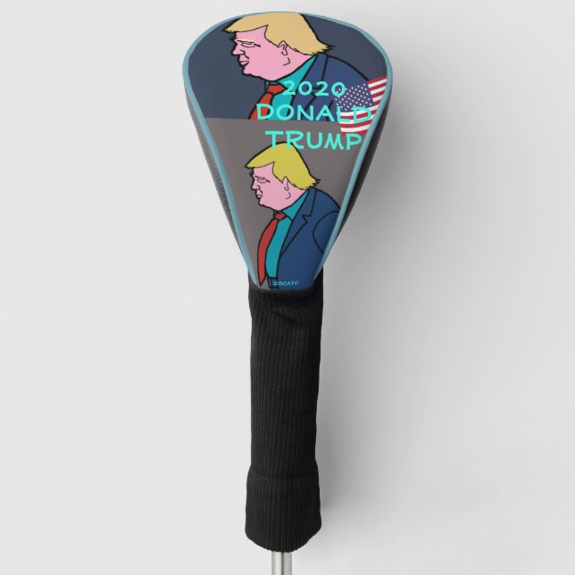 Couvre-club De Golf Donald Trump - 2020 -Keep America Great! (Devant)