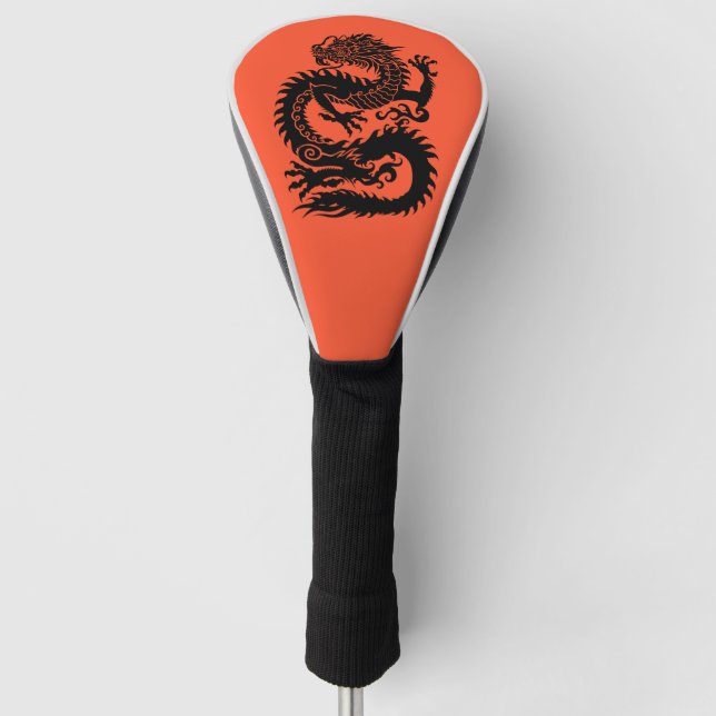 Couvre-club De Golf Dragon chinois traditionnel Couvercle (Devant)