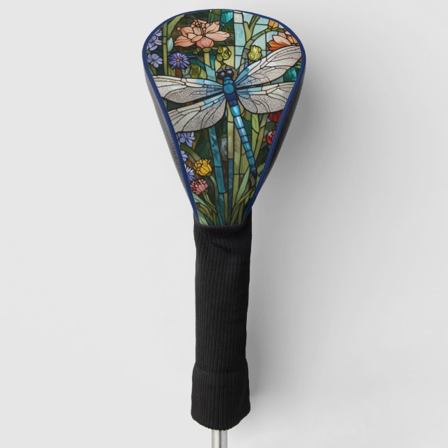 Couvre-club De Golf Dragonfly art boho floral botanique (Devant)