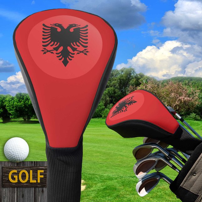 Couvre-club De Golf Drapeau albanais & Golf Albanie sport Couvertures  (Créateur téléchargé)