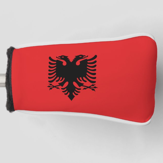 Couvre-club De Golf Drapeau Albanie (Devant)
