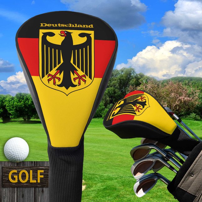 Couvre-club De Golf Drapeau allemand & Golf Allemagne sports Couvertur (Créateur téléchargé)