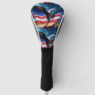 Couvre-club De Golf Drapeau américain Aigle TRUMP 2024