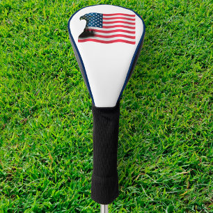 Couvre-club De Golf Drapeau américain et aigle