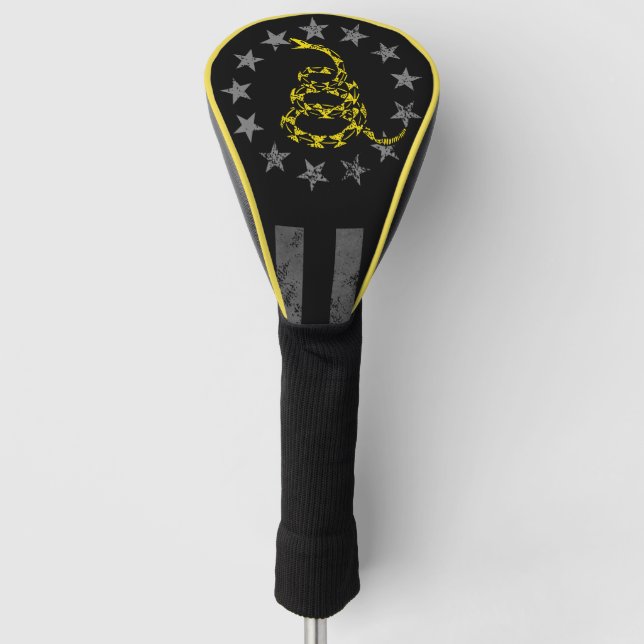COUVRE-CLUB DE GOLF DRAPEAU AMÉRICAIN GADSDEN SNAKE (Devant)