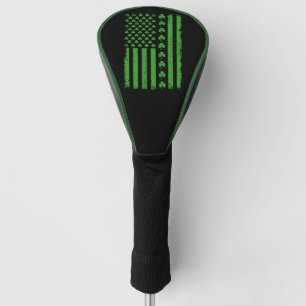 Couvre-club De Golf Drapeau américain Shamrocks St Patricks day