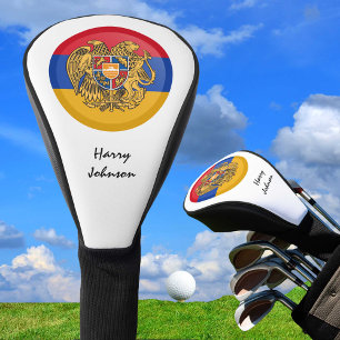 Couvre-club De Golf Drapeau arménien & Clubs de Golf Monogrammes Couvr