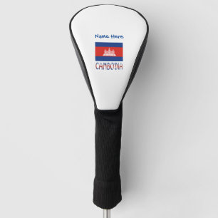 Couvre-club De Golf Drapeau cambodgien personnalisé