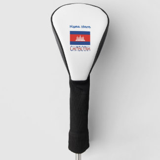Couvre-club De Golf Drapeau cambodgien personnalisé