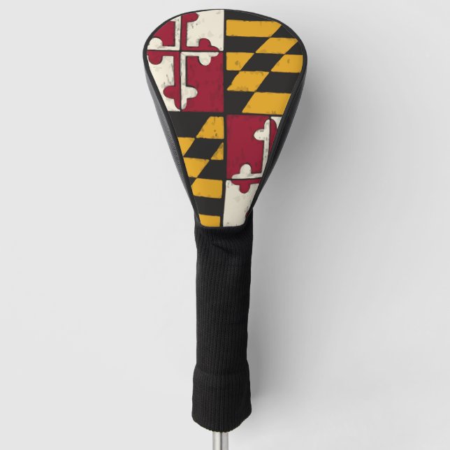 Couvre-club De Golf Drapeau cool du Maryland (Devant)