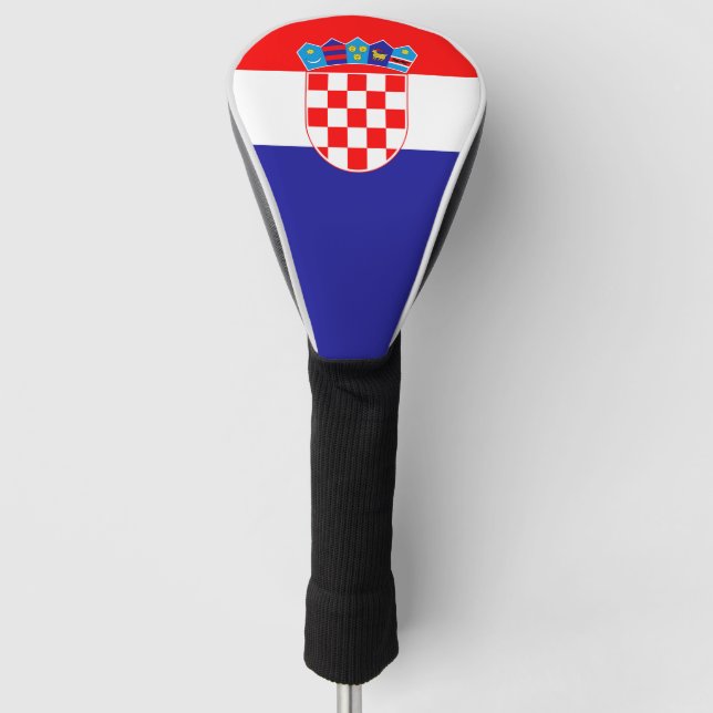 Couvre-club De Golf Drapeau Croatie (Devant)