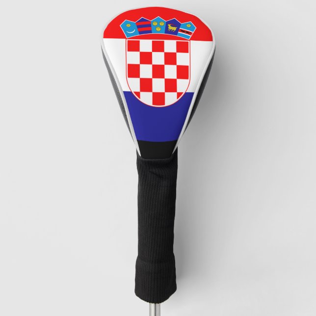 Couvre-club De Golf Drapeau Croatie (Devant)