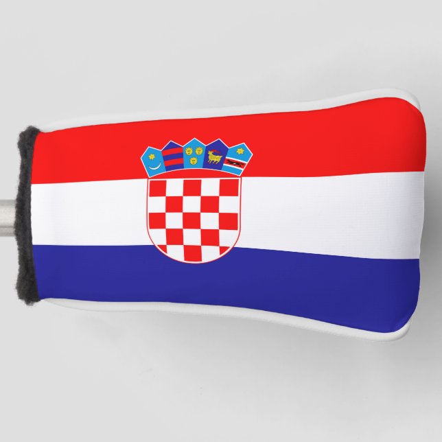 Couvre-club De Golf Drapeau Croatie (Devant)