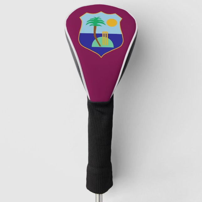 Couvre-club De Golf Drapeau de cricket des Caraïbes (Devant)