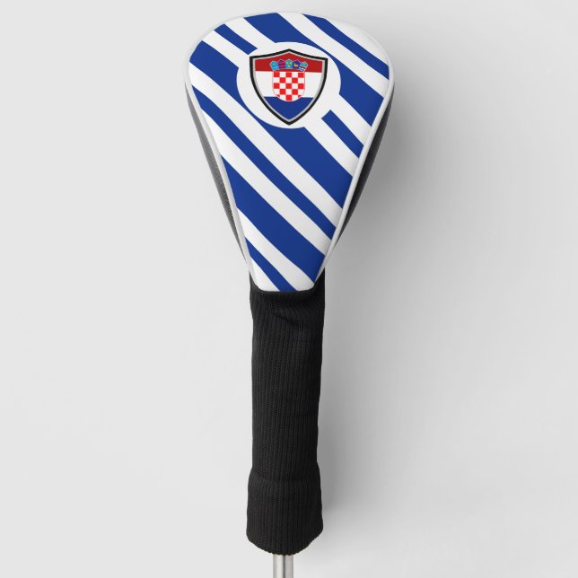 Couvre-club De Golf Drapeau de Croatie (Devant)