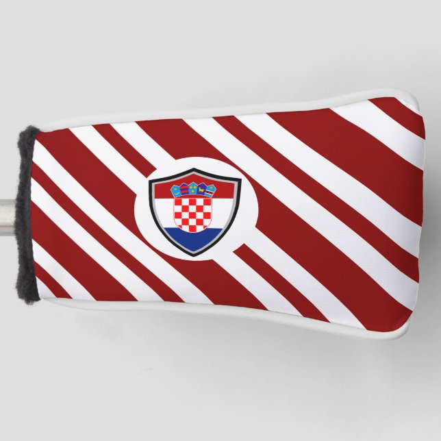 Couvre-club De Golf Drapeau de Croatie (Devant)