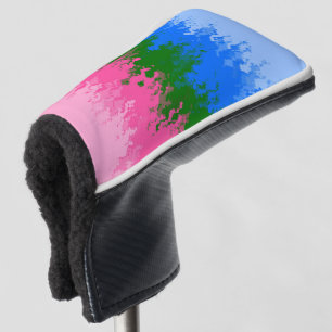 Couvre-club De Golf Drapeau de fierté omniromantique abstrait ondulé t