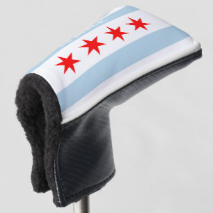 Couvre-club De Golf Drapeau de golf de Chicago couverture avec nom per