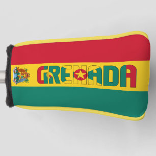 Couvre-club De Golf Drapeau de la Grenade Magnifique Patriotique