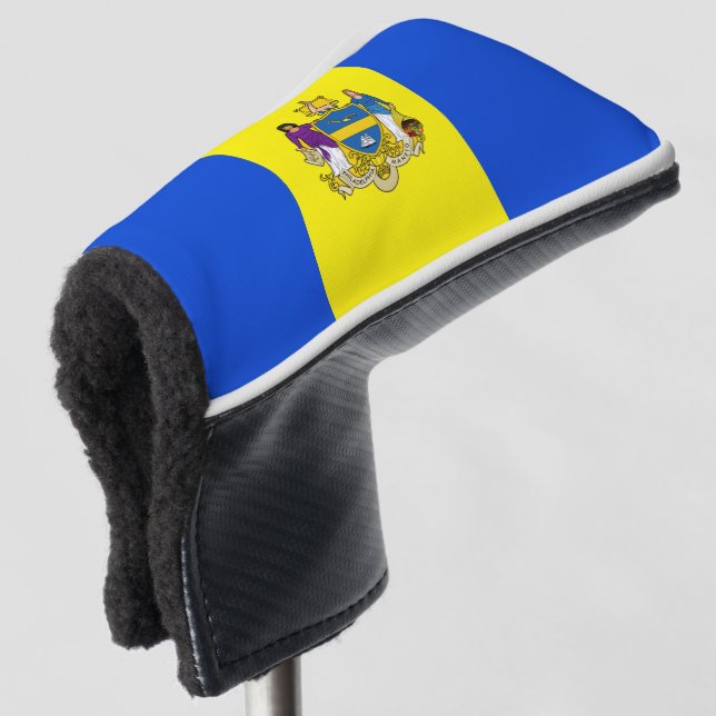Couvre-club De Golf Drapeau de la ville de Philadelphie (Devant 3/4)