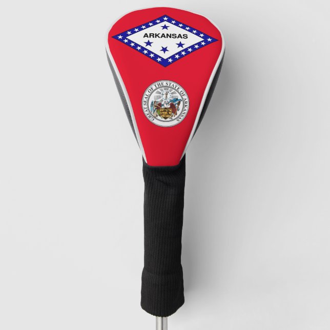 Couvre-club De Golf Drapeau de l'Arkansas (Devant)