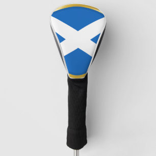 Couvre-club De Golf Drapeau de l'Écosse dans le Cercle d'or