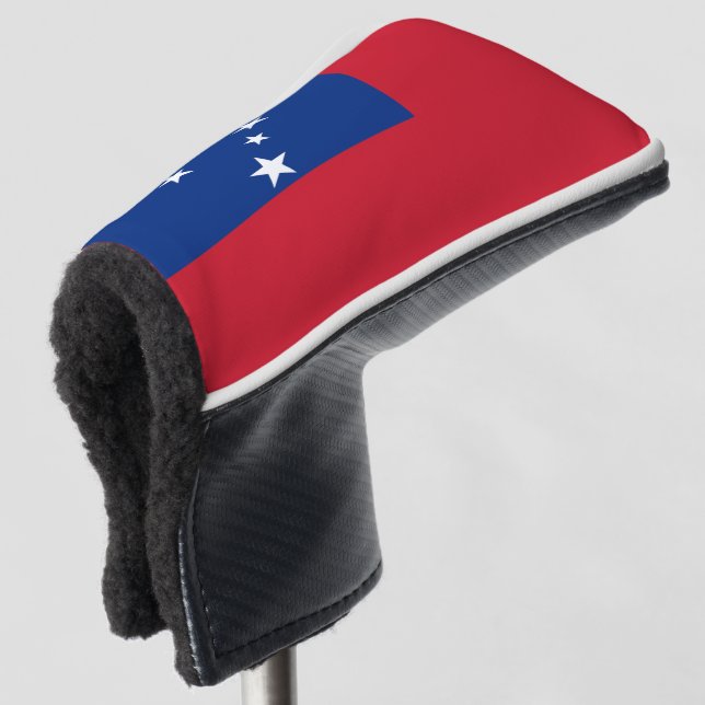 Couvre-club De Golf Drapeau de l'île des Samoa patriotiques (Devant 3/4)