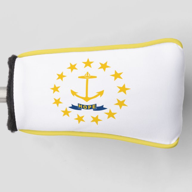 Couvre-club De Golf Drapeau de l'île Rhode (Devant)