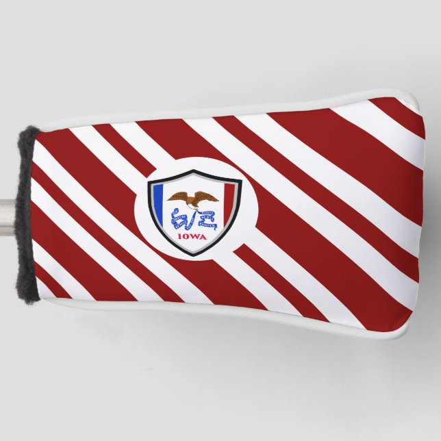Couvre-club De Golf Drapeau de l'Iowa (Devant)