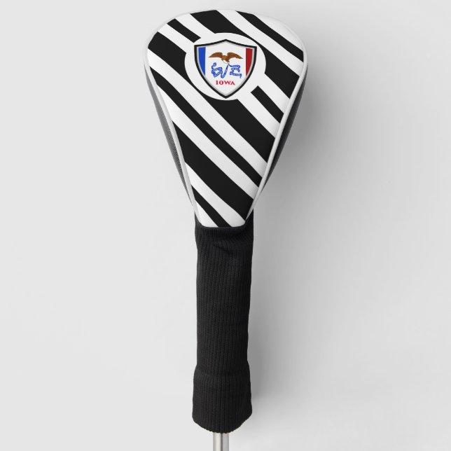 Couvre-club De Golf Drapeau de l'Iowa (Devant)