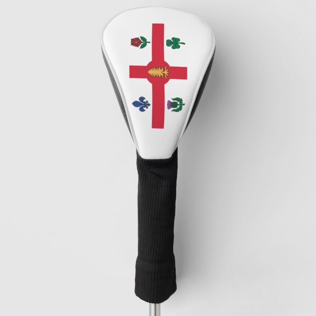 Couvre-club De Golf Drapeau de Montréal (Québec) (Devant)
