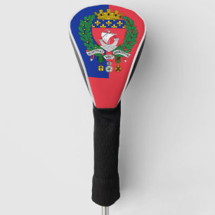 Couvre-club De Golf Drapeau de Paris, France Tête de Golf