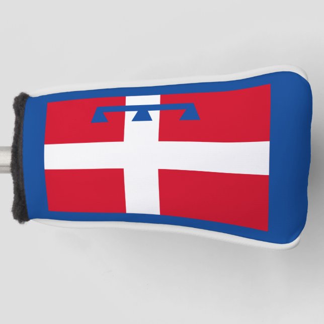 Couvre-club De Golf Drapeau de Piemonte (Italie) (Devant)