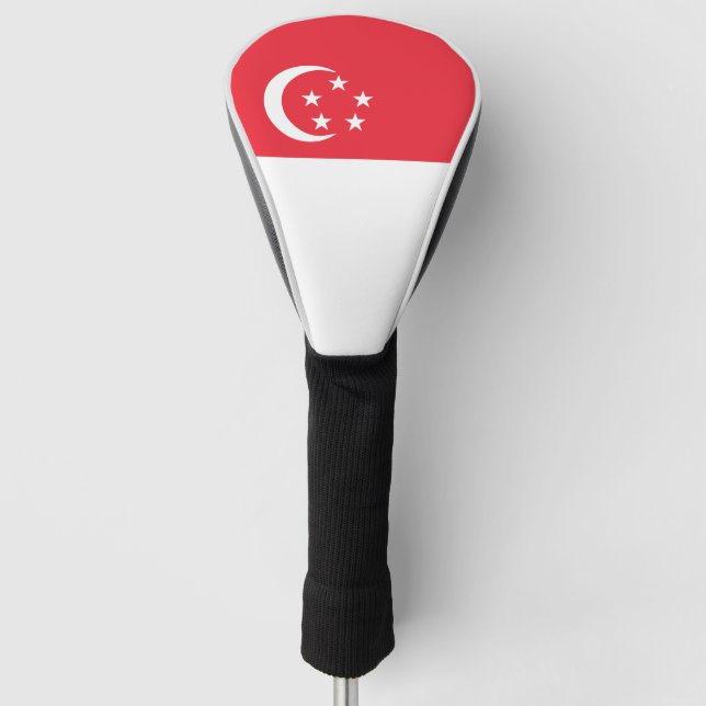 Couvre-club De Golf Drapeau de Singapour (Devant)