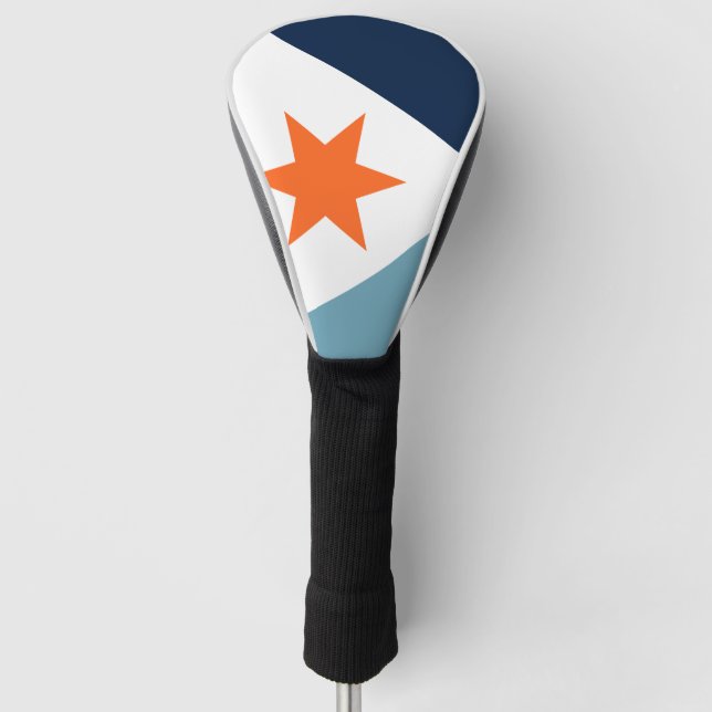 Couvre-club De Golf Drapeau de Syracuse, New York (Devant)