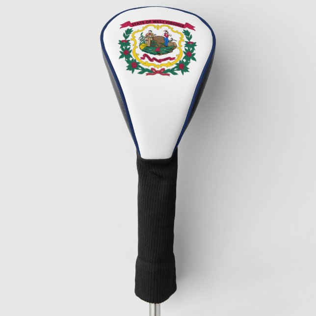 Couvre-club De Golf Drapeau de Virginie-Occidentale, USA (Devant)