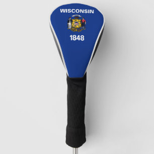 Couvre-club De Golf Drapeau de Wisconsinite, drapeau d'état américai
