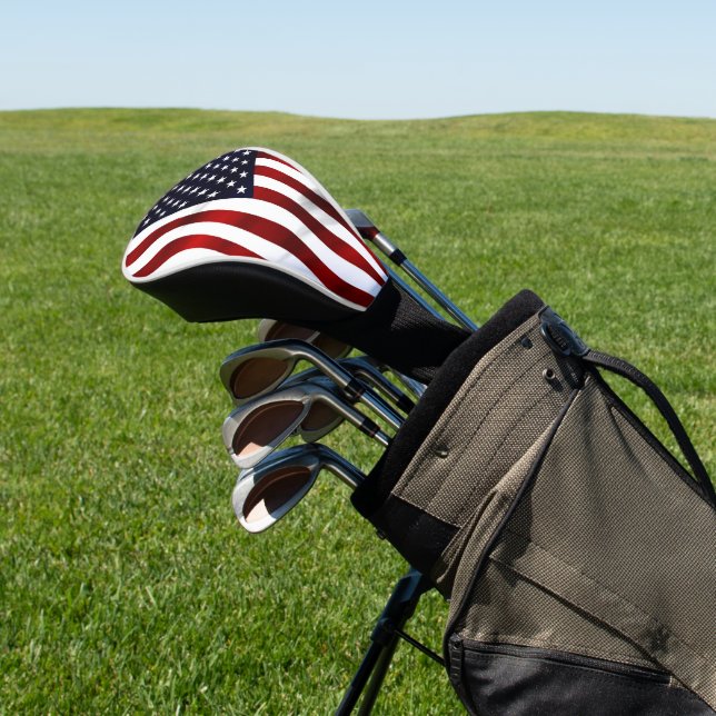 COUVRE-CLUB DE GOLF DRAPEAU DES ÉTATS-UNIS D'AMÉRIQUE (In Situ)